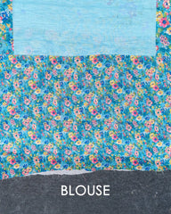 SC3151 - Linen with colour embroidery and chikku work