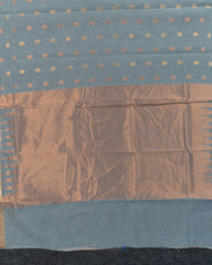 SC2880 - Linen Cotton With Copper And Gold Zari