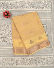 SC4061 -Linen Saree with Gold Zari