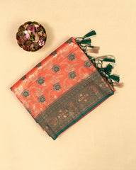 SC3257 - Tissue Meena Butta With Sarowski Work Saree