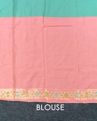 SC3909 - Tissue Saree With Meena Butta