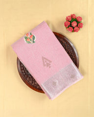 SC3139 - Linen Saree With Sticker Print