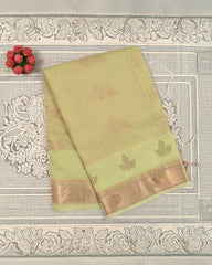 SC4061 -Linen Saree with Gold Zari