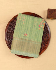 SC3121 - Tissue Embroidery Saree With Jarjoshi Work