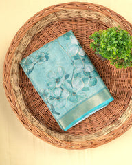 SC3149 - Tissue Saree With Foil Over The Body