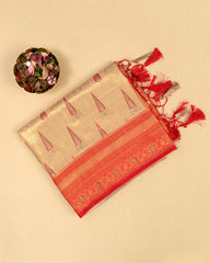 SC3257 - Tissue Meena Butta With Sarowski Work Saree