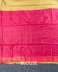 SC2860 - Top Dyed Saree With Copper Zari And Meena Butta