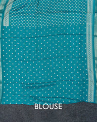 SC3973 - Dola Sequence Embroidery With Bandhini Print