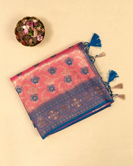SC3257 - Tissue Meena Butta With Sarowski Work Saree