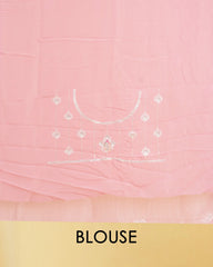 Candy Crush Material Saree with Soft Finish