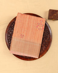 SC3121 - Tissue Embroidery Saree With Jarjoshi Work
