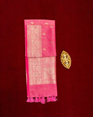 SC3288 - Tussar Saree With Gold And Copper Butta