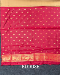 SC4128 - Tissue Saree With Copper Zari All Over Body