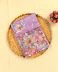 SC3415 - Tissue Saree With Embroidery All Over