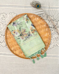 SC3496 - Cotton Brasso With Silver Stone