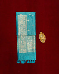 SC3288 - Tussar Saree With Gold And Copper Butta