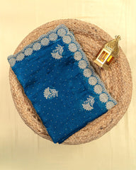 SC3772 - Fendy saree with embroidery work and stone all over body
