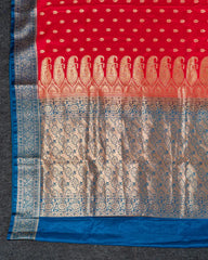 SC5288 - Satin Saree With Zari Butta