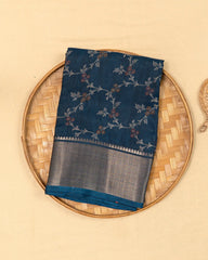 SC4031 - Dola Saree With Black Print