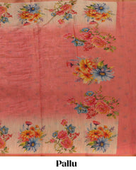 Tissue Embroidery Saree