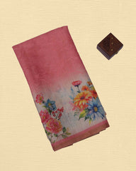 Tissue Embroidery Saree