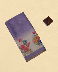 Tissue Embroidery Saree
