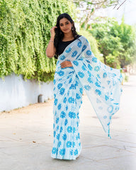 SC6288 - LINEN COTTON SAREE