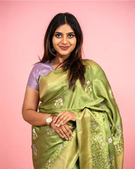 SC5665 - SATIN SAREE MEENA BUTTA