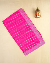 SC6497 - CHIFFON SAREE WITH SILVER ZARI LINES