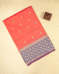 SC5638 - SOFT SILK SAREE WITH MEENA BUTTA