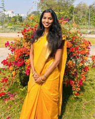 SC6913 - CREPE CHECKED SAREE