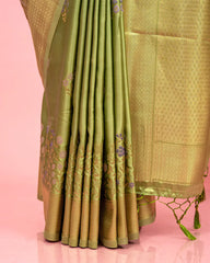SC5665 - SATIN SAREE MEENA BUTTA