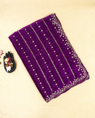 SC6152 - FENDY SATIN SAREE