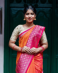 SC5638 - SOFT SILK SAREE WITH MEENA BUTTA
