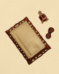 Tissue Saree With Checked Embose Small Buttas