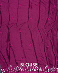 SC6334 - CHIFFON FANCY EMBROIDERY SAREE