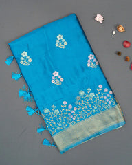 SC5665 - SATIN SAREE MEENA BUTTA