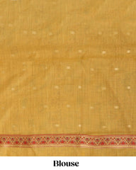 Zari Woven Floral Saree With Running Blouse