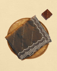 Fendy Saree With Jarkan Stone Work