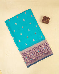 SC5638 - SOFT SILK SAREE WITH MEENA BUTTA