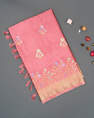 SC5665 - SATIN SAREE MEENA BUTTA
