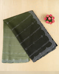 SC6490 - CHIFFON SAREE WITH DUAL TONE AND STONE WORK