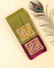 SC5671 - LIITCHI SILK SAREE WITH MULTI STONE