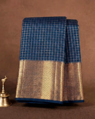 SC6913 - CREPE CHECKED SAREE