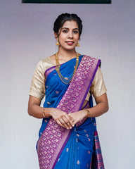 SC5638 - SOFT SILK SAREE WITH MEENA BUTTA
