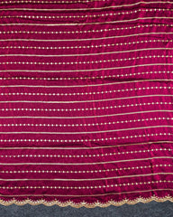 SC6327 - FENDY SAREE WITH SEQUENCE WORK