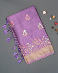 SC5665 - SATIN SAREE MEENA BUTTA