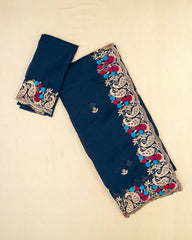 SC6331 - CHIFFON FANCY EMBROIDERY SAREE