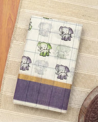 SC7497 - ELEPHANT PRINTED COTTON SAREE