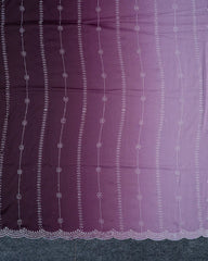 SC6490 - CHIFFON SAREE WITH DUAL TONE AND STONE WORK